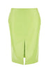 Bottega Veneta Women Fluo Yellow Shearling Skirt by Luosophy