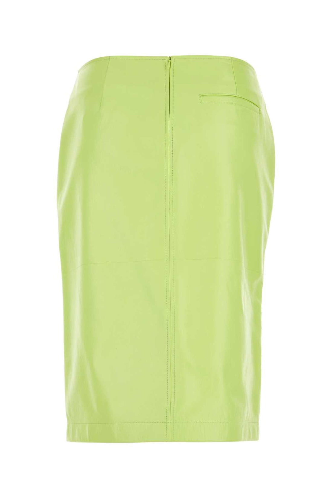 Bottega Veneta Women Fluo Yellow Shearling Skirt by Luosophy