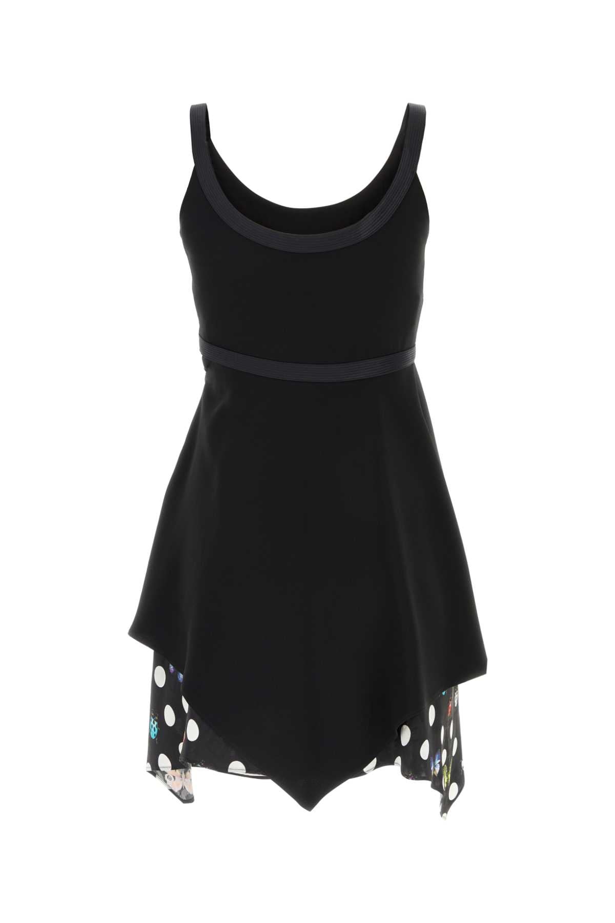Versace Women Black Acetate Blend Mini Dress by Luosophy