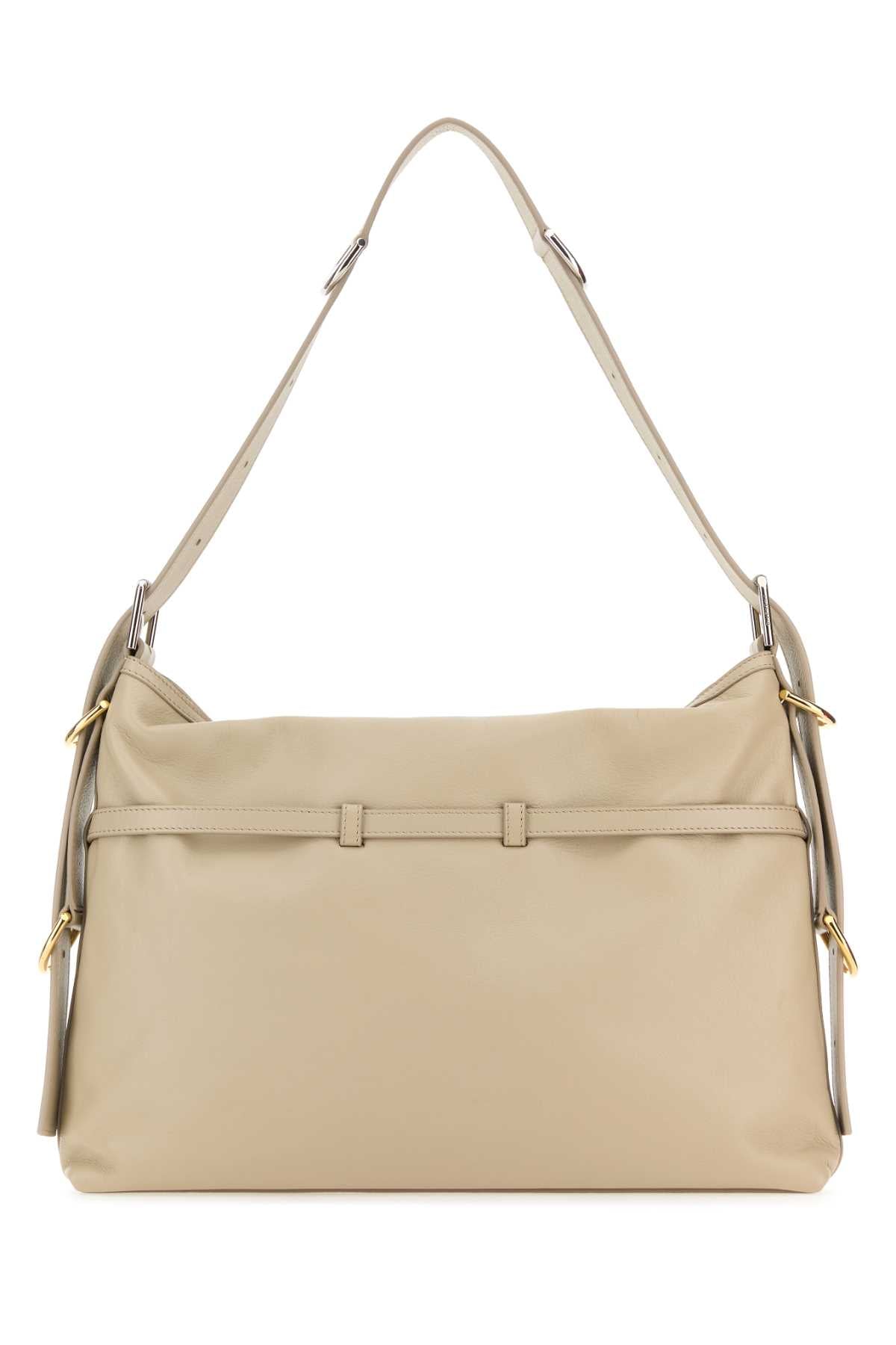 Givenchy Women Sand Leather Medium Voyou Shoulder Bag by Luosophy