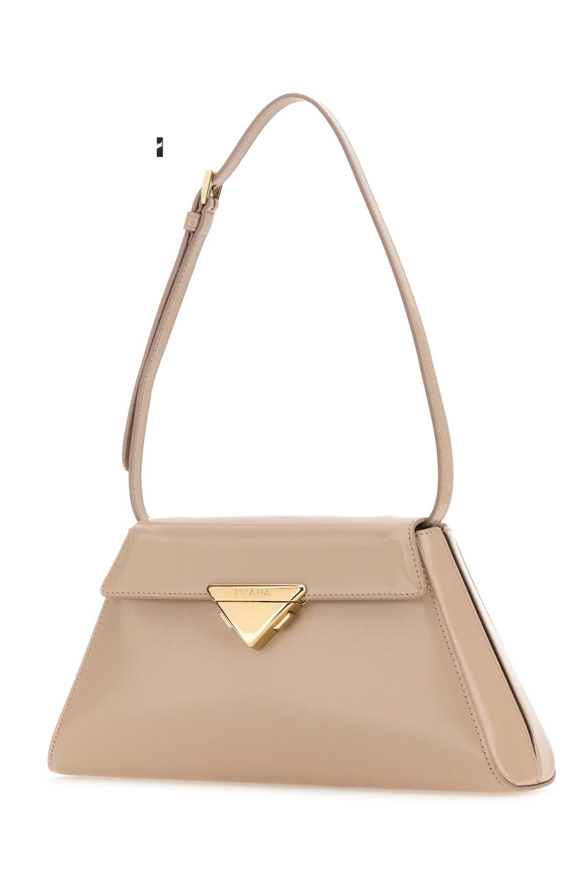 Prada Women Powder Pink Leather Shoulder Bag by Luosophy