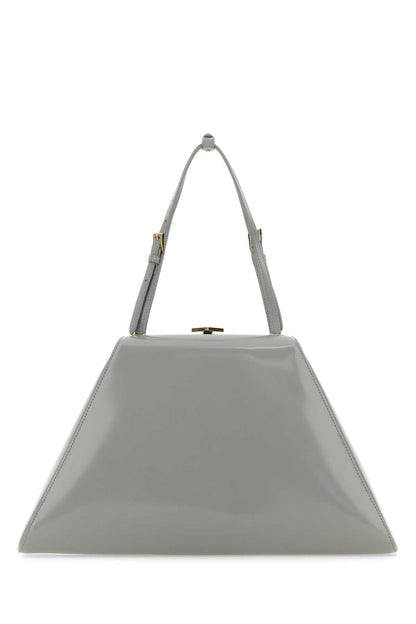 Prada Women Light Grey Leather Handbag by Luosophy
