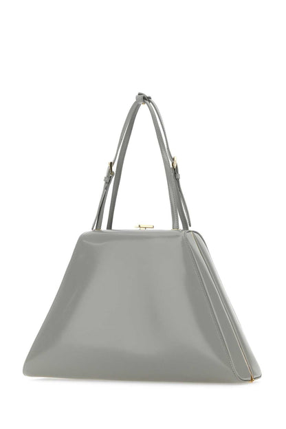 Prada Women Light Grey Leather Handbag by Luosophy