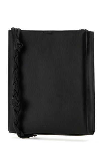 Jil Sander Women Black Leather Medium Tangle Shoulder Bag by Luosophy