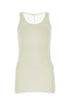 Ami Women Ivory Viscose Blend Tank Top by Luosophy