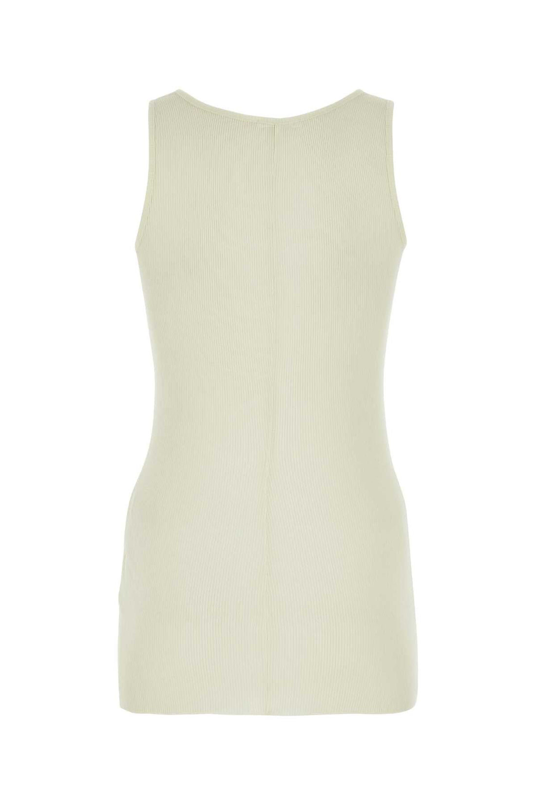 Ami Women Ivory Viscose Blend Tank Top