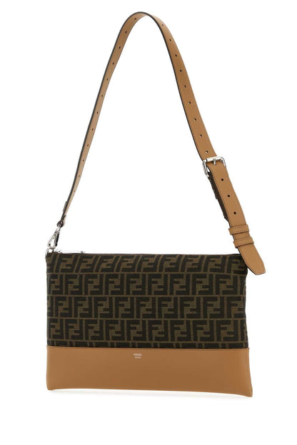 Fendi Men Embroidered Jacquard Crossbody Bag by Luosophy