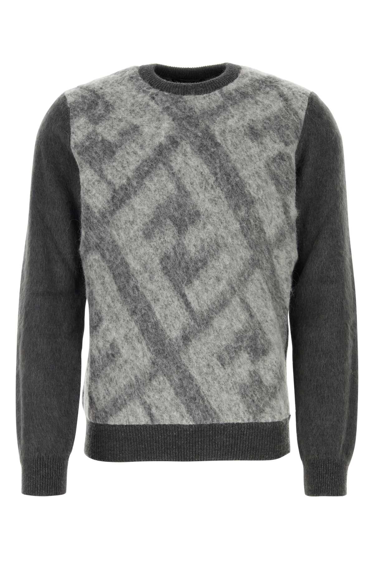 Fendi Men Embroidered Wool Blend Sweater by Luosophy