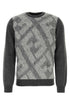 Fendi Men Embroidered Wool Blend Sweater by Luosophy