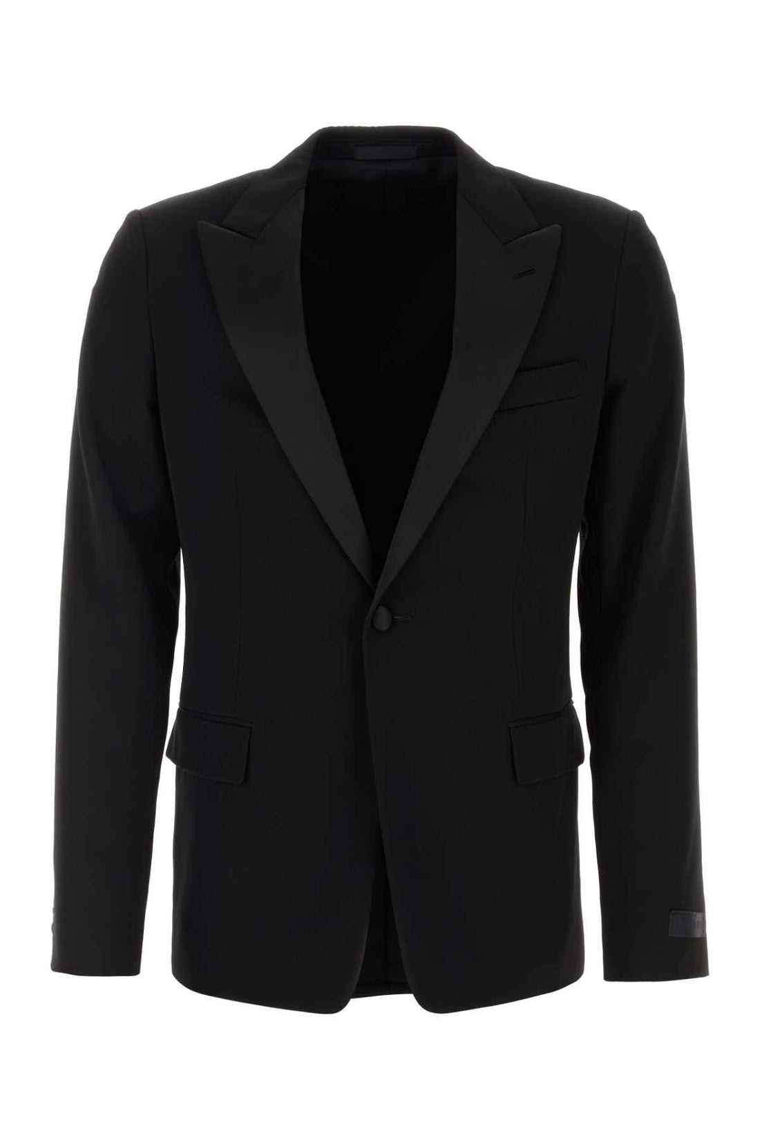 Lanvin Men Black Wool Blazer by Luosophy