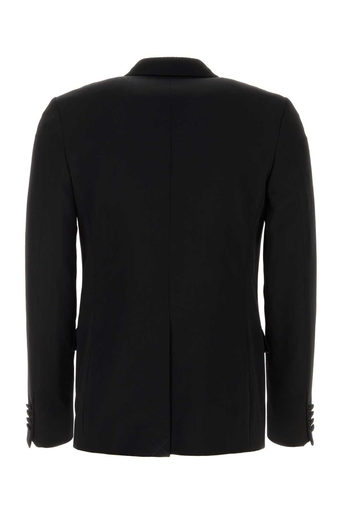 Lanvin Men Black Wool Blazer by Luosophy