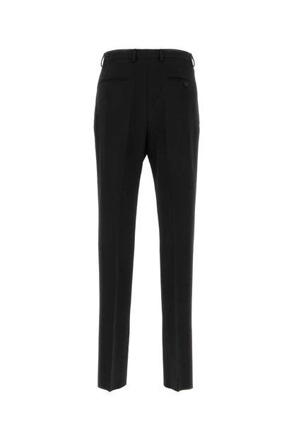 Lanvin Men Black Wool Pant by Luosophy