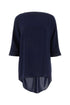 Max Mara Women Midnight Blue Triacetate Blend Ferro Blouse by Luosophy