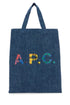 A.P.C. Women Denim Mini Lou Shopping Bag by Luosophy