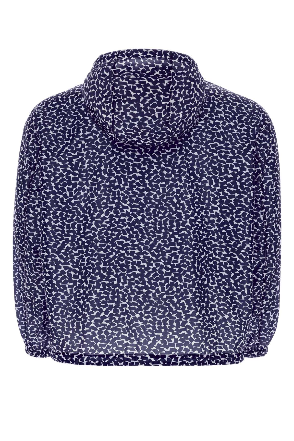 Prada Men Printed Re-Nylon Windbreaker