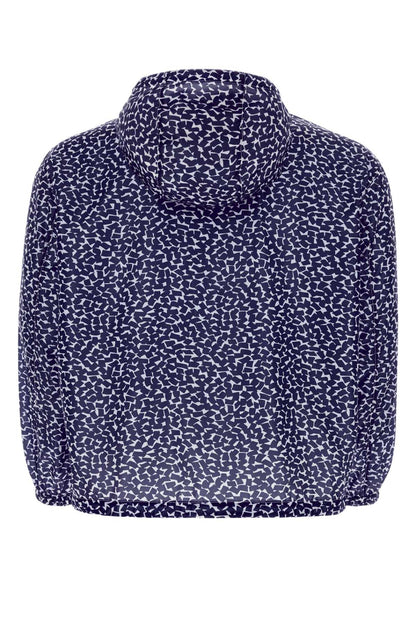 Prada Men Printed Re-Nylon Windbreaker