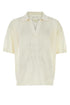 Prada Men Ivory Silk Blend Polo Shirt by Luosophy