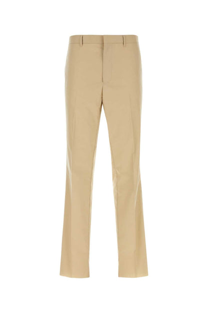 Prada Men Beige Cotton Pant by Luosophy
