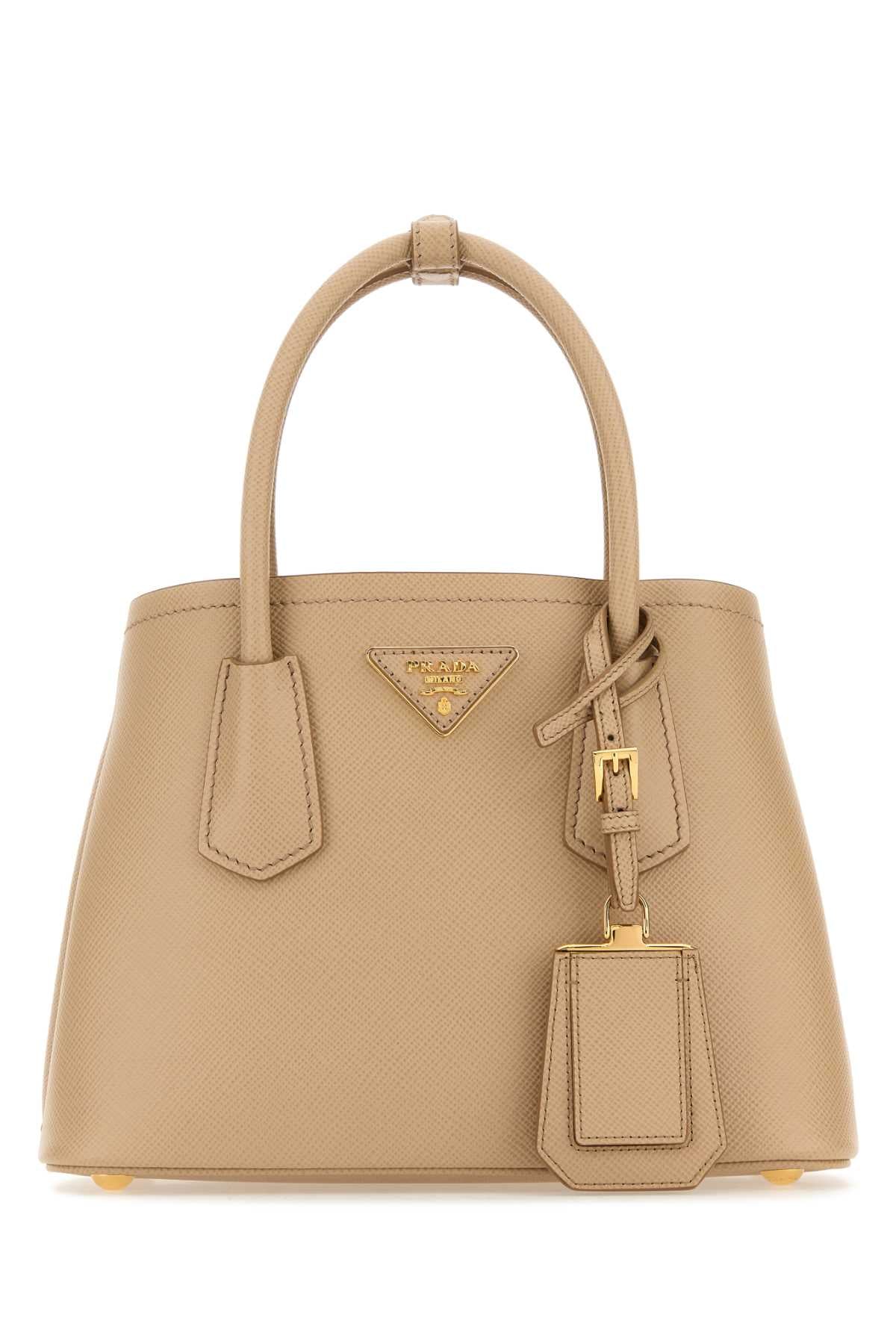 Prada Women Sand Leather Handbag by Luosophy