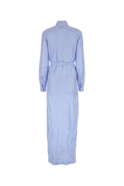 Prada Women Printed Silk Shirt Dress