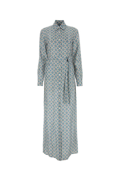 Prada Women Printed Silk Shirt Dress by Luosophy
