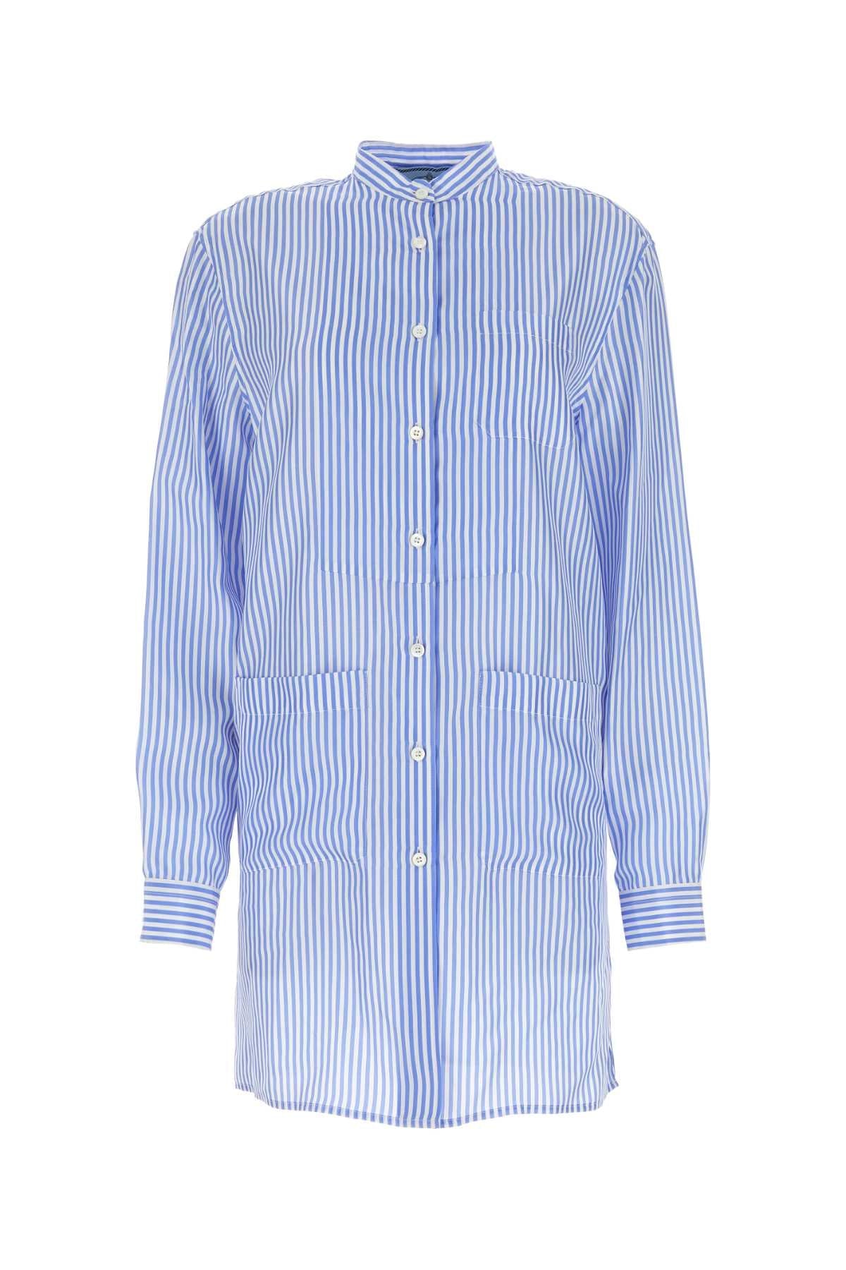 Prada Women Printed Silk Shirt 