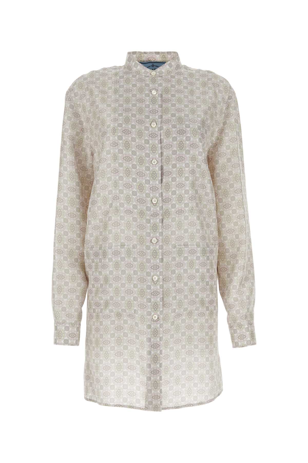 Prada Women Printed Silk Shirt Dress by Luosophy