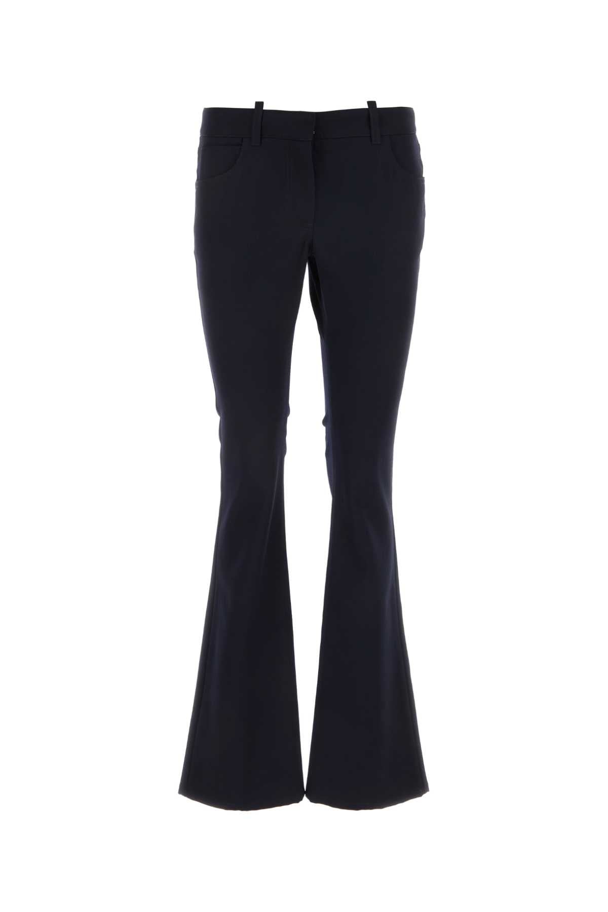 Off White Women Midnight Blue Wool Pant by Luosophy