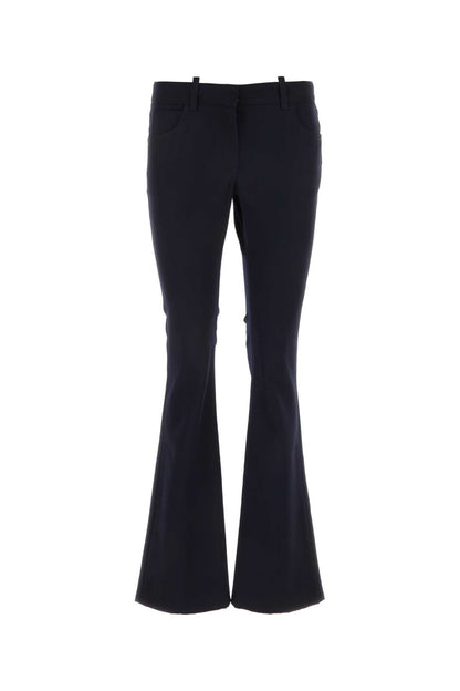 Off White Women Midnight Blue Wool Pant
