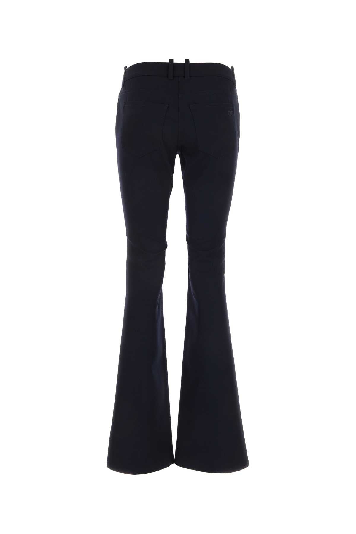 Off White Women Midnight Blue Wool Pant by Luosophy