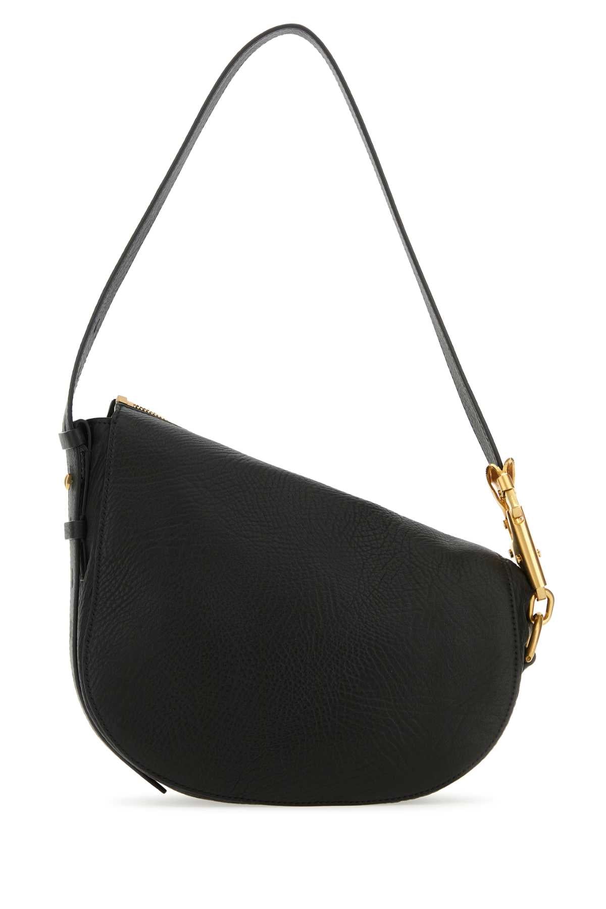 Burberry Women Black Leather Knight Small Shoulder Bag by Luosophy