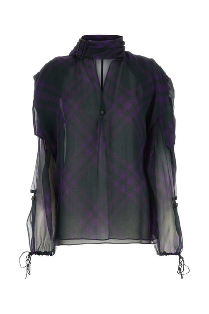 Burberry Women Printed Crepe Blouse by Luosophy