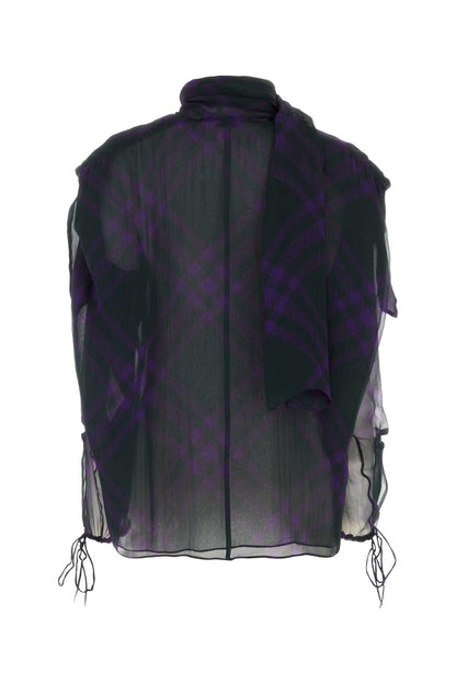 Burberry Women Printed Crepe Blouse by Luosophy