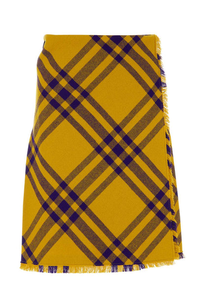 Burberry Women Embroidered Wool Skirt by Luosophy