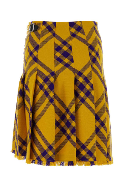 Burberry Women Embroidered Wool Skirt by Luosophy