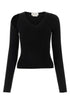 Alexander Mcqueen Women Black Wool Blend Sweater by Luosophy