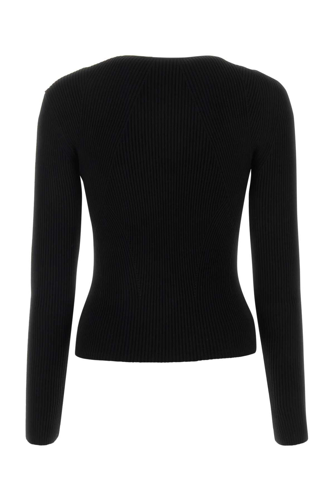 Alexander Mcqueen Women Black Wool Blend Sweater by Luosophy