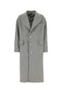 Dolce & Gabbana Men Grey Wool Blend Coat by Luosophy