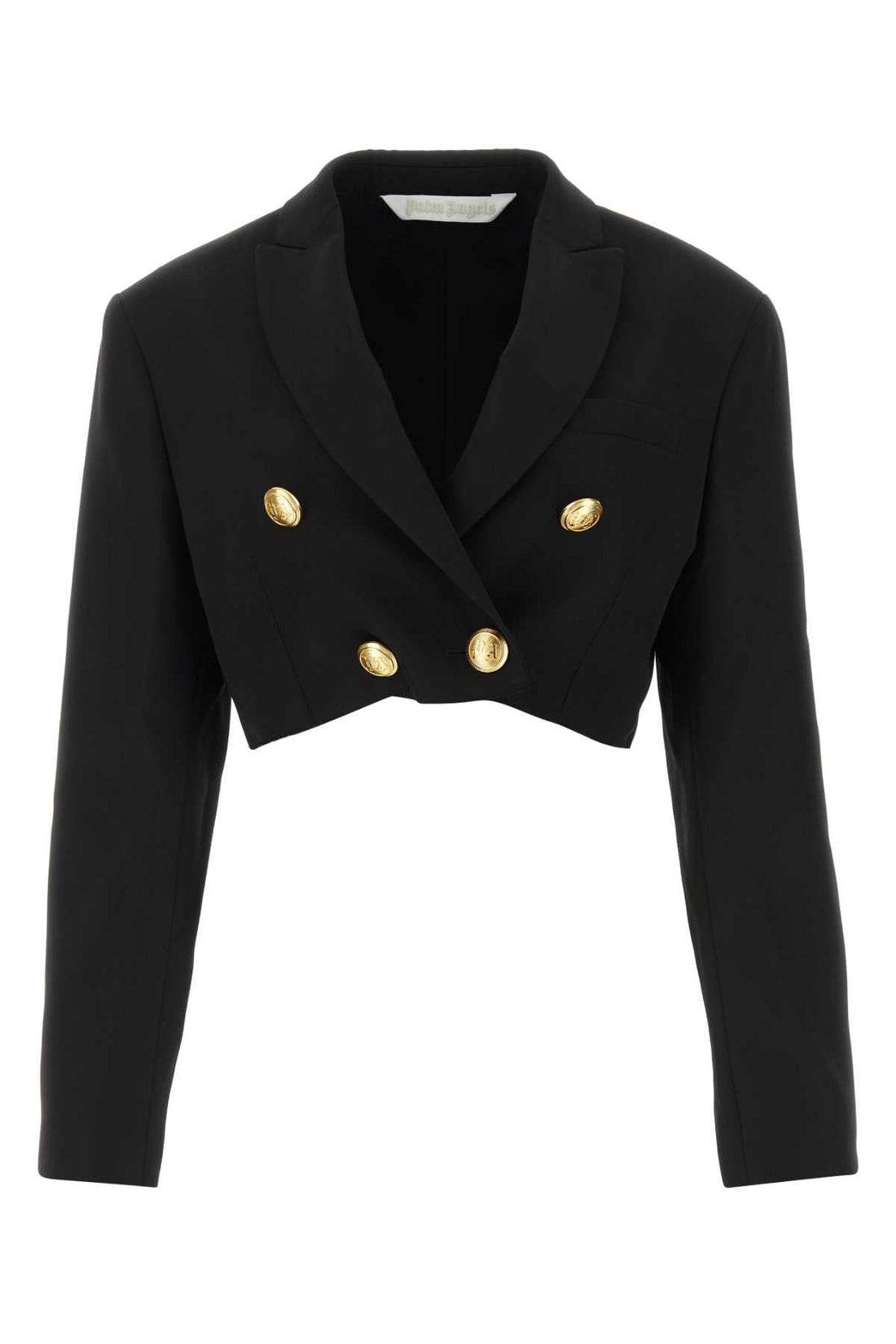 Palm Angels Women Black Polyester Blend Boyfriend Blazer by Luosophy
