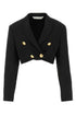 Palm Angels Women Black Polyester Blend Boyfriend Blazer by Luosophy