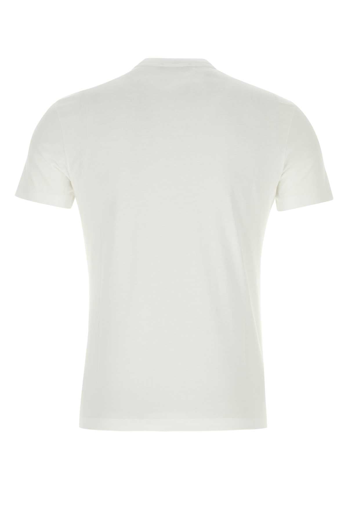 Versace Men White Cotton T-Shirt by Luosophy