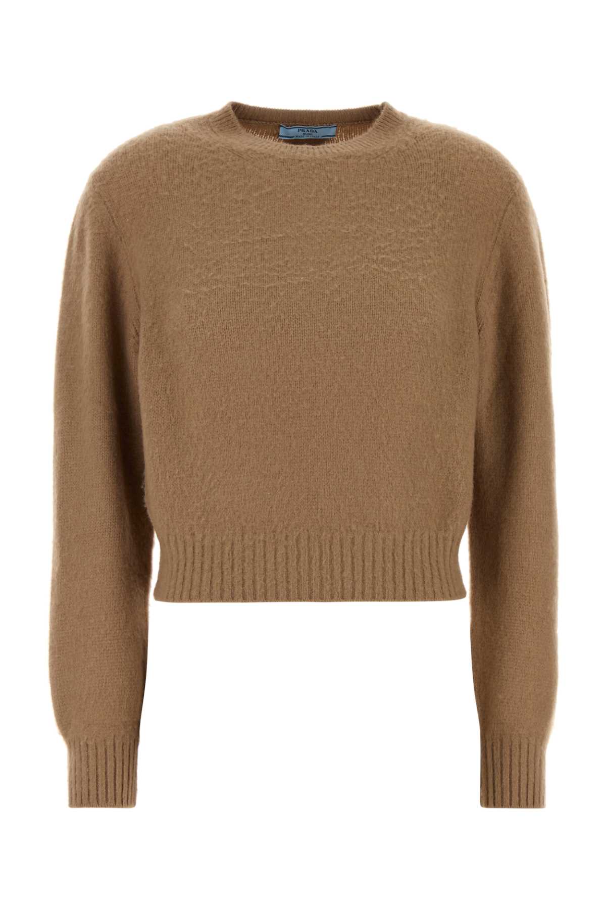 Prada Women Biscuit Cashmere Sweater by Luosophy