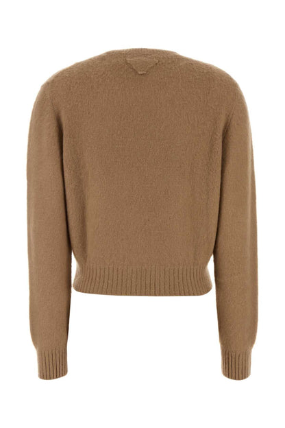 Prada Women Biscuit Cashmere Sweater by Luosophy