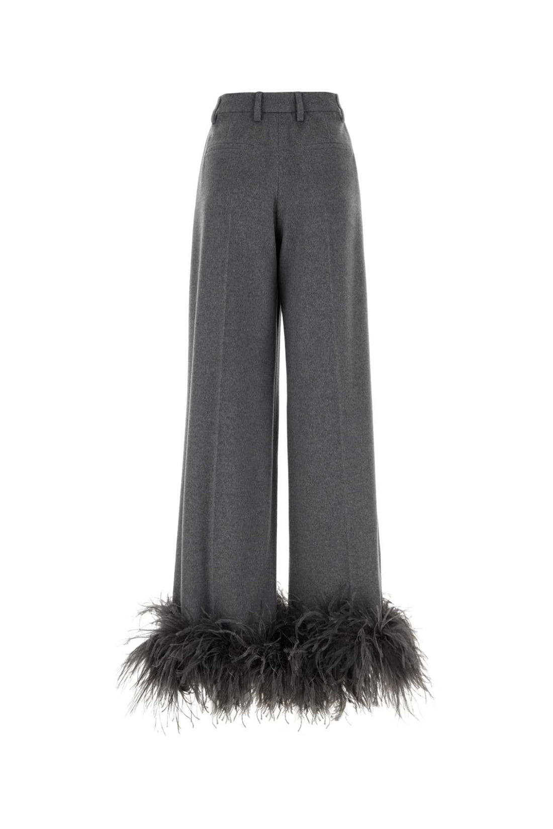 Prada Women Grey Cashmere Wide-Leg Pant by Luosophy