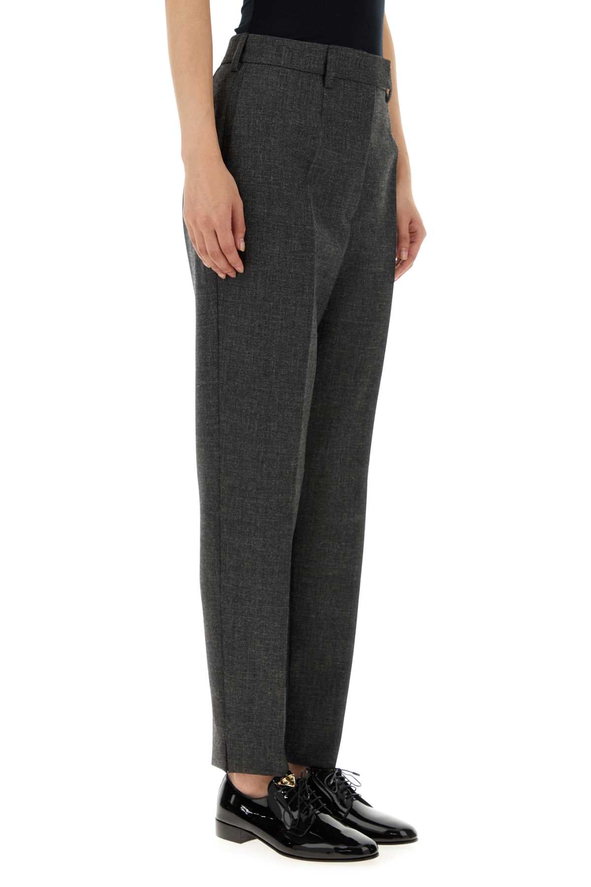 Prada Women Dark Grey Wool Pant by Luosophy