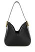 Lanvin Women Black Leather Melodie Shoulder Bag by Luosophy