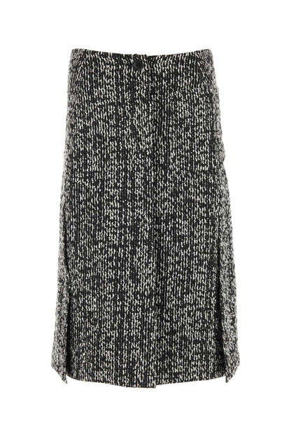 Lanvin Women Two-Tone Boucle Skirt