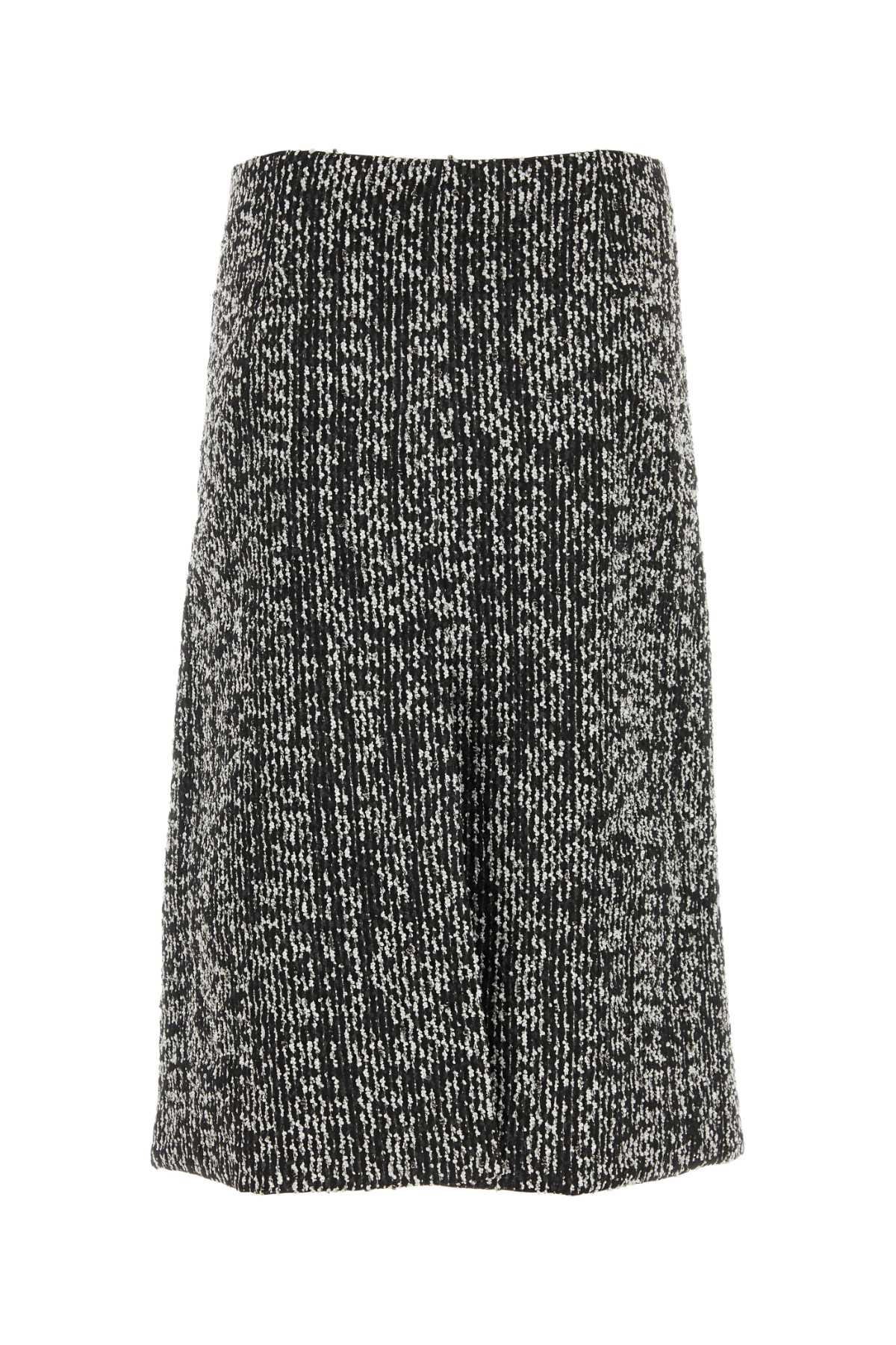 Lanvin Women Two-Tone Boucle Skirt by Luosophy