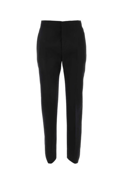 Bottega Veneta Women Black Wool Pant by Luosophy