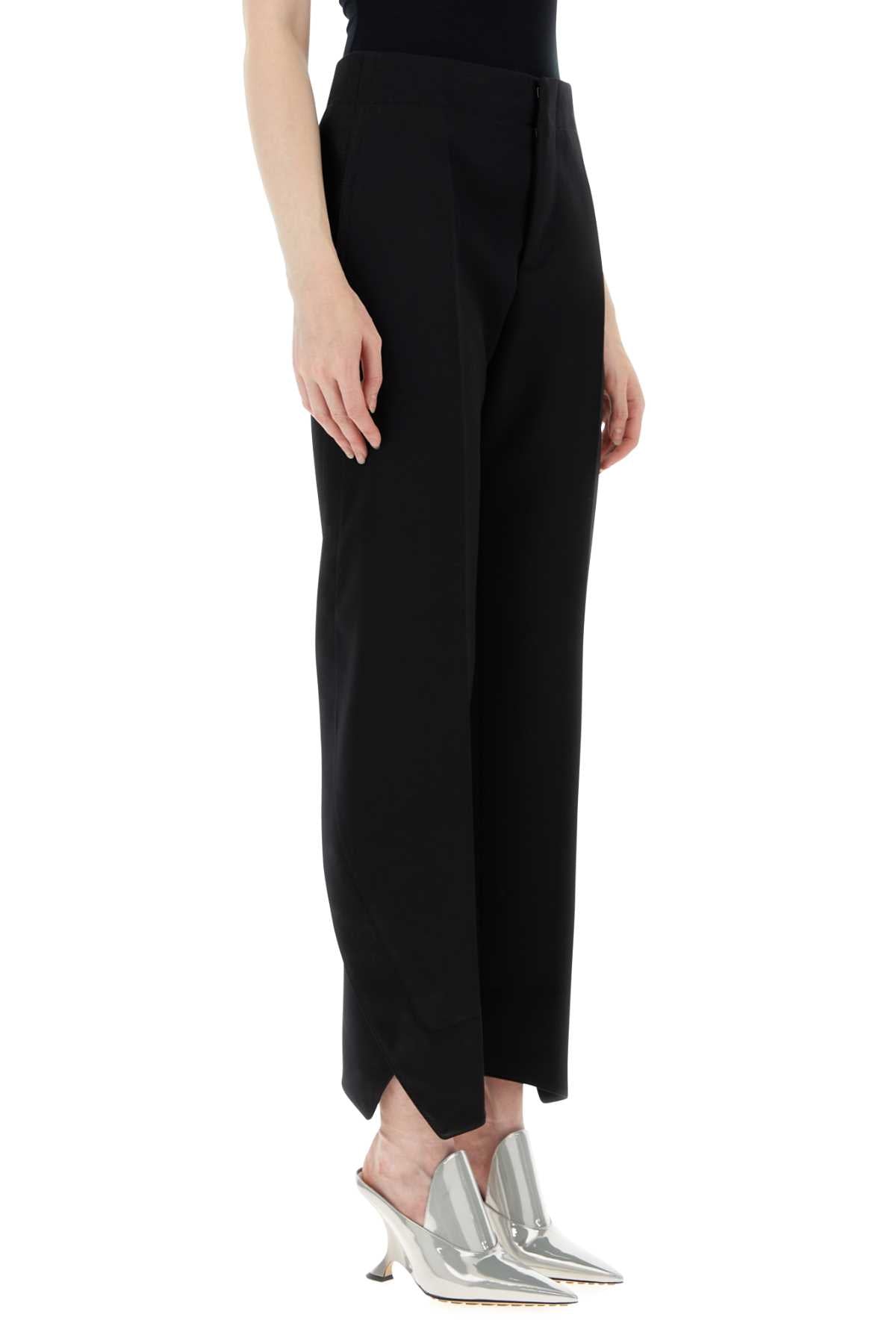 Bottega Veneta Women Black Wool Pant by Luosophy